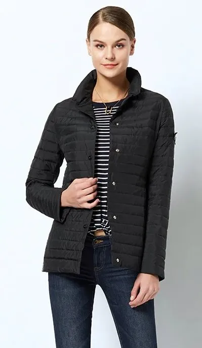 Women's Spring Windproof Quilted Short Jacket