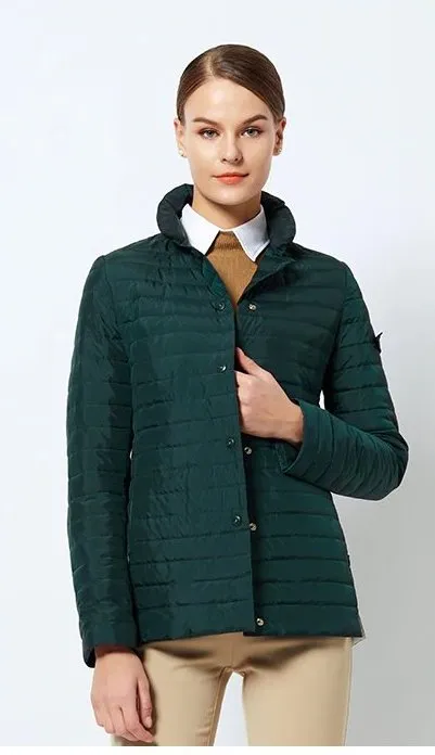 Women's Spring Windproof Quilted Short Jacket