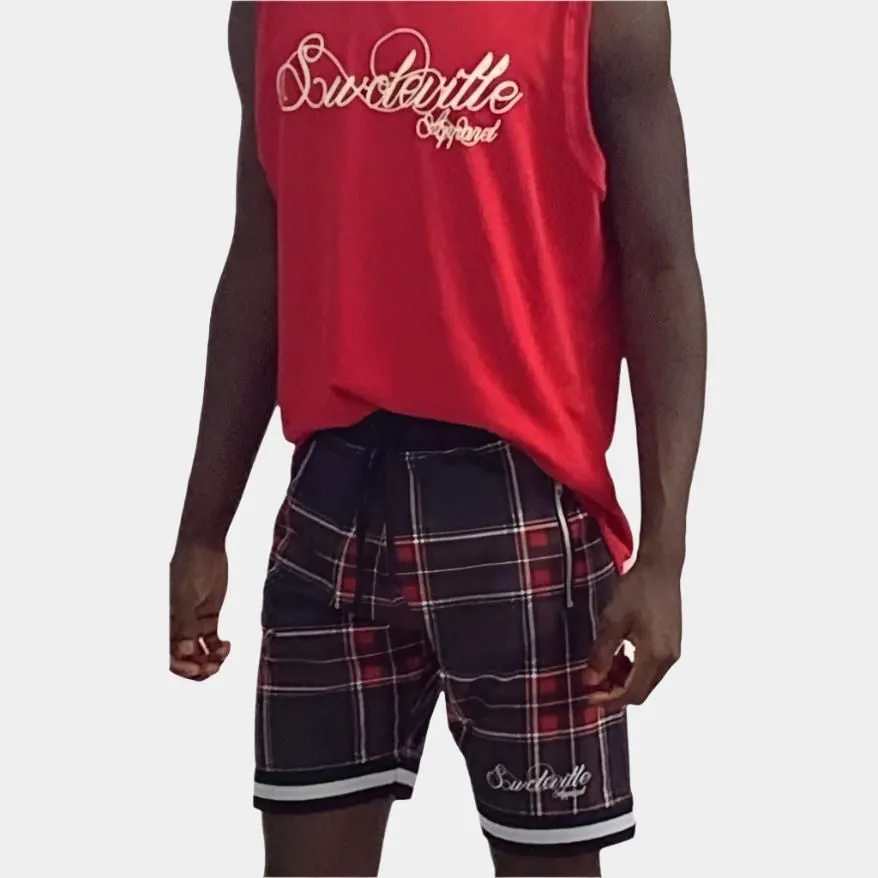 Youth Plaid Swoleville Shorts