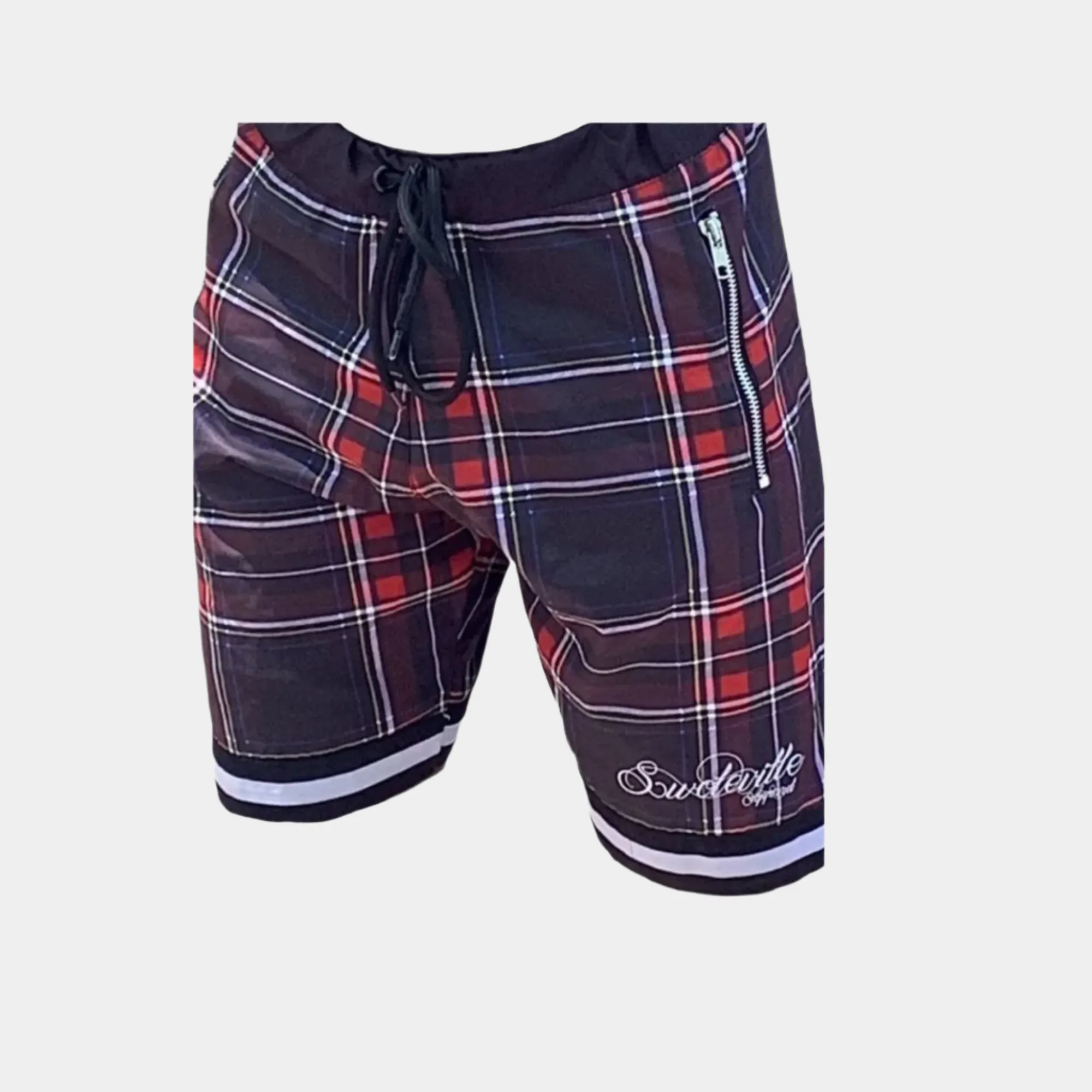 Youth Plaid Swoleville Shorts